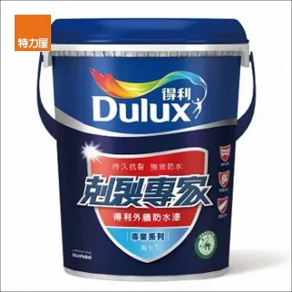 【得利】剋裂專家外牆防水漆 水藍 1G
