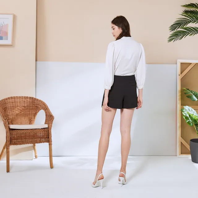 【ICHE 衣哲】Cop.Copine 法國原裝進口排扣設計鉛筆造型褲裙-2色