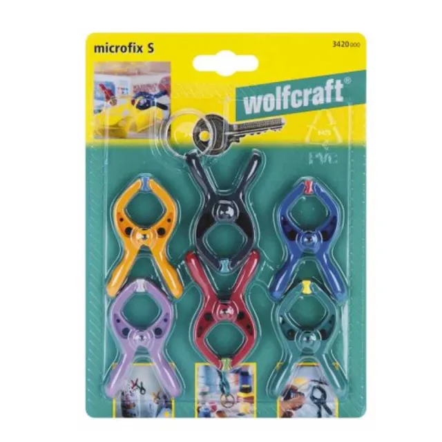 【Wolfcraft】迷你快速夾 -20mm -6入(3420000)