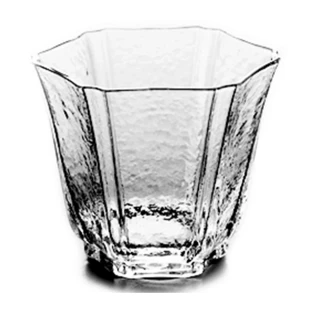 【豐曜】玻璃六角雪紋品杯 6入(玻璃茶具)