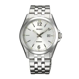 【ORIENT 東方錶】ORIENT 東方錶 OLD SCHOOL系列 復古風石英錶 鋼帶款 白色- 41.0 mm(SUND6004W)