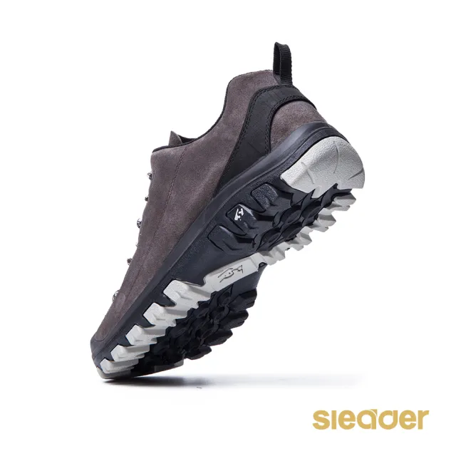 【sleader】動態防水/防滑耐磨戶外休閒男鞋-S2045(深灰)