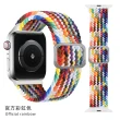【The Rare】Apple Watch Ultra 2 Series 9/8/7/SE 41/45/49MM 可調節編織錶帶 替換手錶腕帶(49/45mm通用)