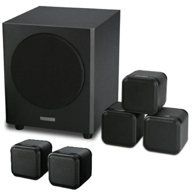 MISSION M-CUBE 7.2聲道音響系統，支援HDMI、Wireless、SPDIF、AV及AV-OUT連線，提供Dolby及其他先進音效功能，打造沉浸式家庭劇院體驗。輕鬆整合多種裝置，享受高品質環繞聲音，附1年保固安心使用。