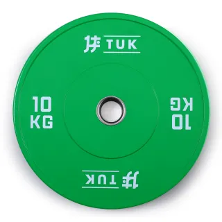 【TUK】真圓全彩奧槓片10KG(2入)