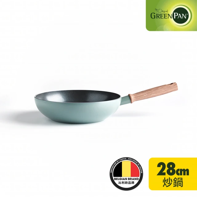 【GreenPan】Mayflower系列28cm陶瓷不沾鍋炒鍋