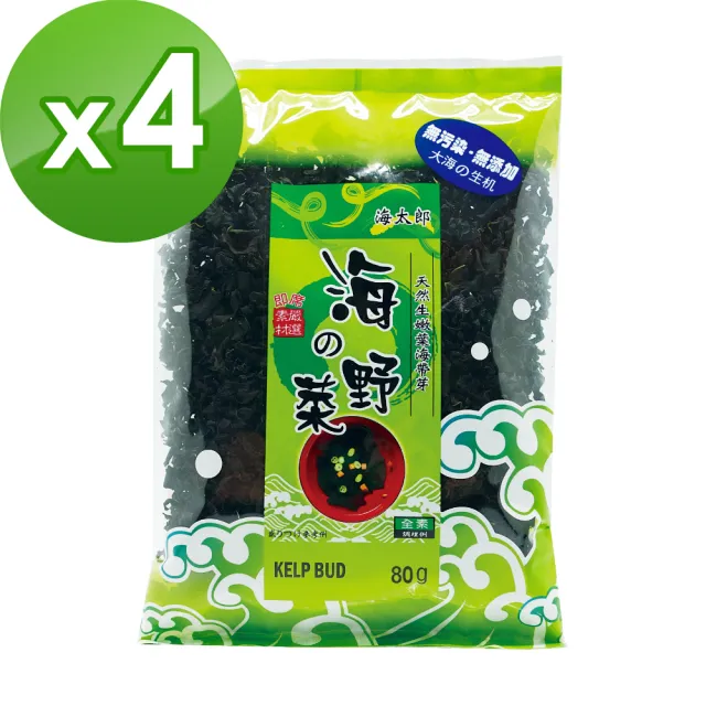 【味榮】海太郎 原味嫩葉海帶芽80g*4包