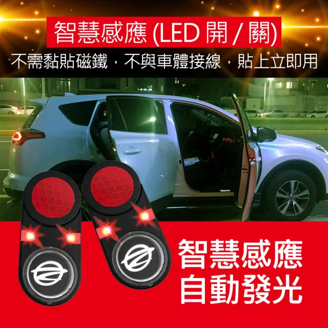 【Zealio】無線車門警示燈2盒組(免安裝磁鐵/貼上即用)