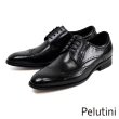 【Pelutini】經典翼紋雕花紳士德比鞋 黑色(PE18766-BL)