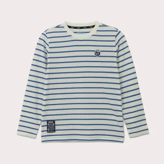 【Hang Ten】童裝-Big Blue有機棉海洋風格長袖T恤(淺藍色)