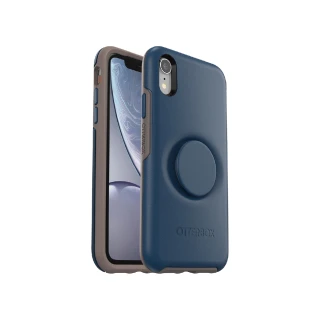 【OtterBox】iPhone XR 6.1吋 Symmetry炫彩幾何泡泡騷保護殼(藍)