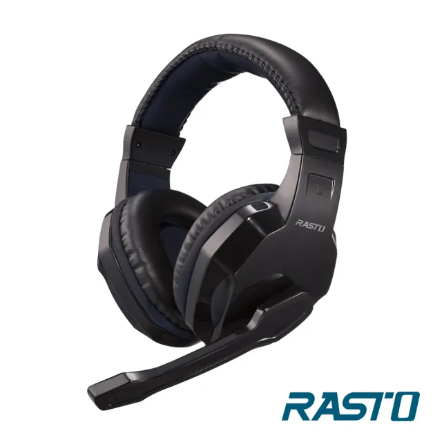 【RASTO】RS34 頭戴耳機麥克風(電競/贈轉接線/伸縮頭帶/視訊會議)