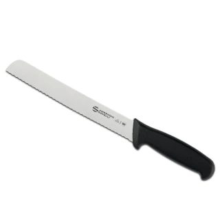 【SANELLI 山里尼】SUPRA系列 麵包刀 21CM 專業黑色 吐司刀(158年歷史、義大利工藝美學文化必備)