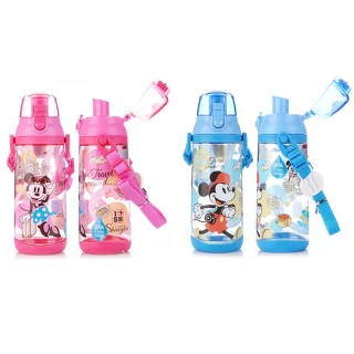 【優貝選】迪士尼系列 直飲式 兒童背帶水壺550ML(平輸品)