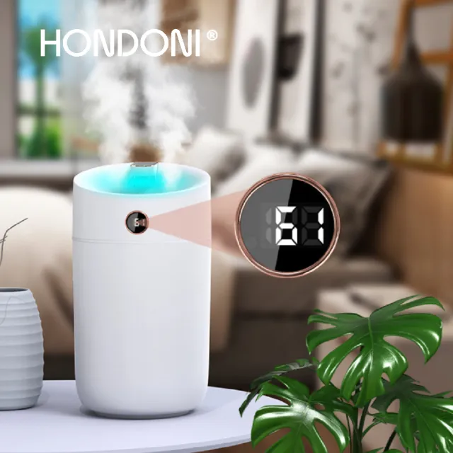 【HONDONI】X12大霧量3L雙噴智能顯示霧化水氧機(空氣加濕器 薰香機)（其他規格）