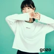【gozo】minus g-限量系列 雙領條撞色長袖上衣(兩色)
