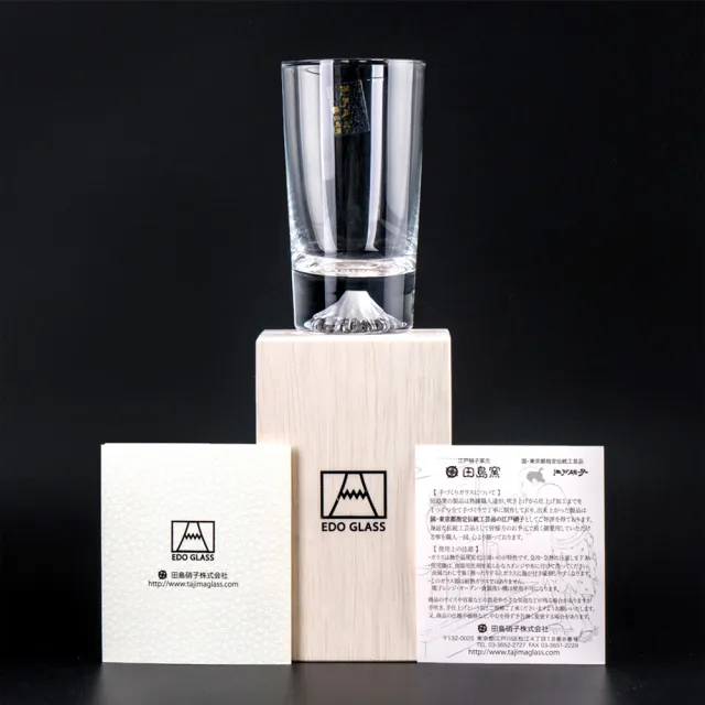 【田島硝子】日本手工吹製富士山杯 mini經典款 高杯啤酒杯 酒杯 玻璃杯 隨飲料變色(TG20-015-MT)