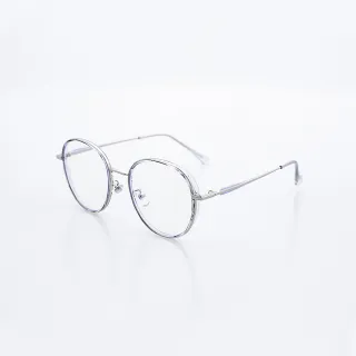 【ASLLY】LO1051流心芝麻夾心圓框濾藍光眼鏡