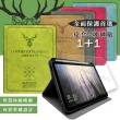 【VXTRA】2021 iPad mini 6 第6代 8.3吋 二代筆槽版 北歐鹿紋平板皮套+9H玻璃貼(合購價)