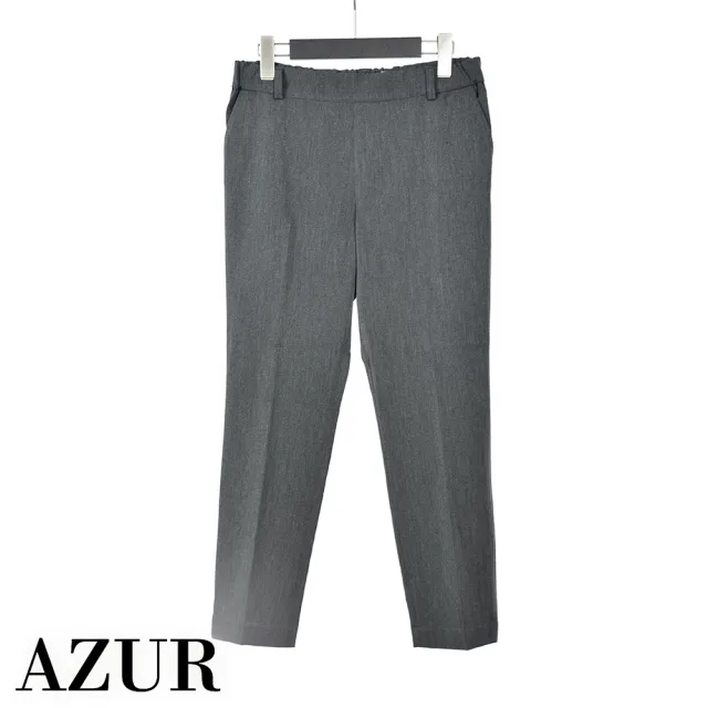 【AZUR】微垂墜落地感中直筒長褲