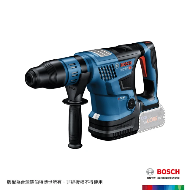 【BOSCH 博世】鋰電免碳刷五溝免出力鎚鑽_空機(GBH 18V-36 C)