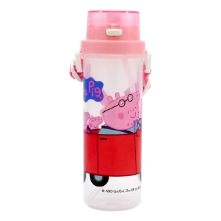 佩佩豬-小巧吸管水壺-500ml-粉紅色-2入組