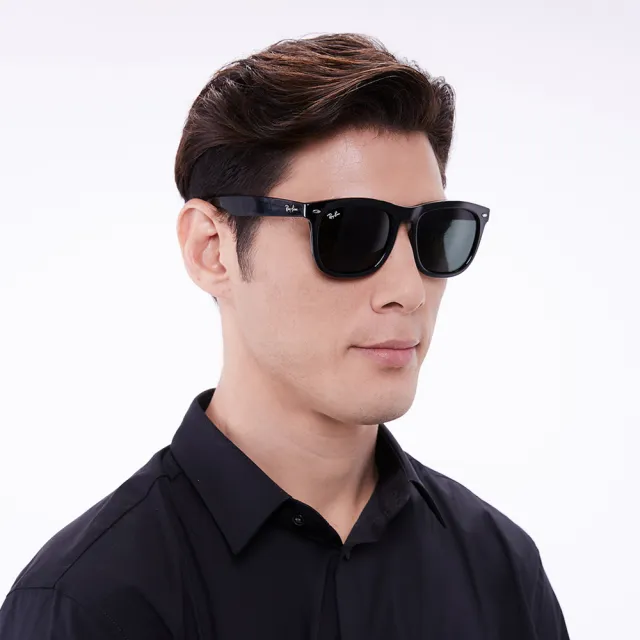 RayBan 雷朋】亞洲版時尚大鏡面偏光太陽眼鏡RB4260D 601/9A 黑框抗UV