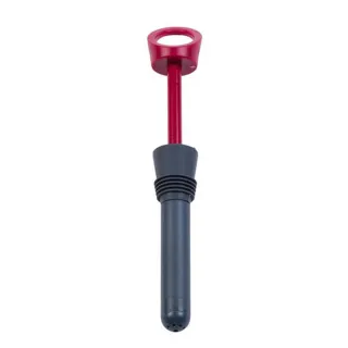 【YU Living 信歐傢居】酒具三件組 開瓶器+倒酒器+酒瓶塞(三件一組/紅黑色)