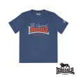 【LONSDALE 英國小獅】復刻LOGO短袖T恤(藍色 LT250003)