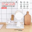 【RoLife 簡約生活】日式多功能雙層置物架大容量瀝水碗架(碗盤收納架/廚房瀝水架/水槽架)