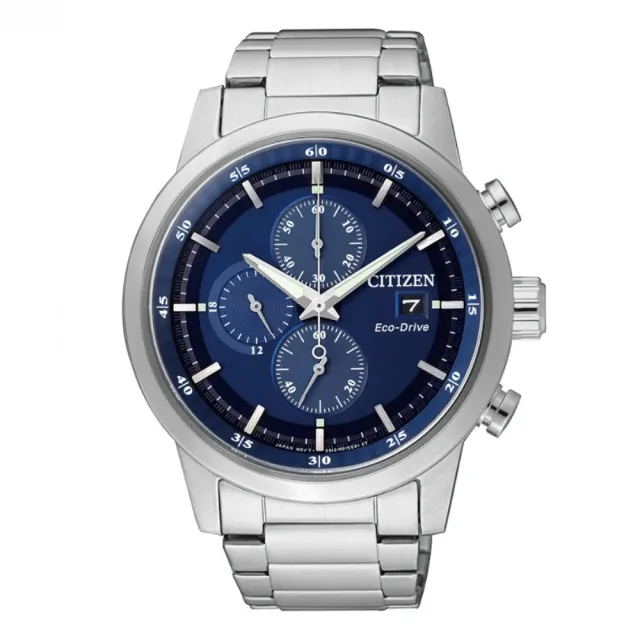 【CITIZEN 星辰】Chronograph系列 型男必備 光動能三眼計時腕錶 錶 週年慶 雙11 (CA0610-52L)