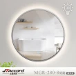 【JTAccord 台灣吉田】80x80cm圓形鋁框耐蝕環保觸控LED燈鏡(網美鏡)