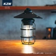 【KAZMI】KZM 經典LED復古露營燈 附皮革燈罩收納盒(USB充電營燈 TypeC帳篷吊燈 煤礦燈煤油燈 戶外照明)