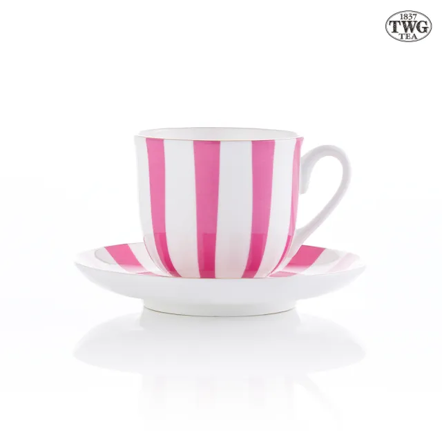 【TWG Tea】漾彩午茶杯組 Tea for Two Teacup & Saucer in Pink(陶瓷/粉玫 160ml)