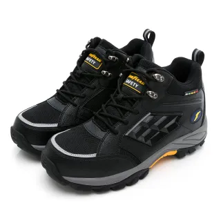 【GOODYEAR 固特異】認證安全鞋 工作鞋/男 防護鋼頭 透氣 高筒 黑色(GAMX13900)