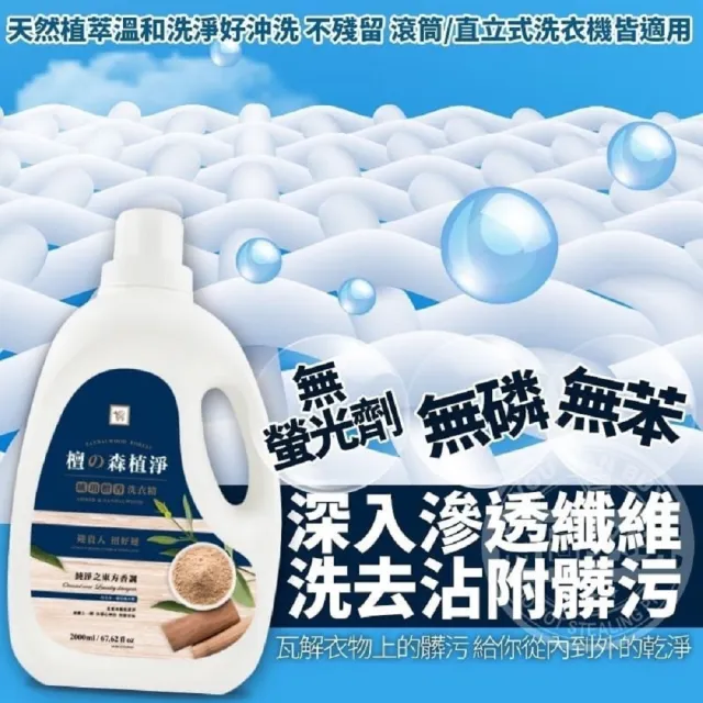 【You Can Buy】琥珀檀香洗衣精-2000mlx6入(香氛洗衣精/香水洗衣精/去污漬/淨化/開運/箱購)