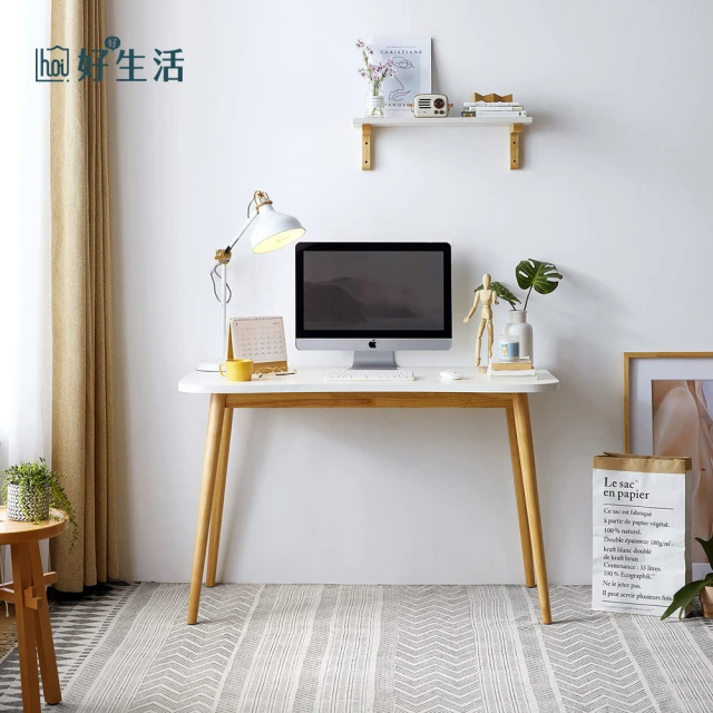 hoi! 好好生活 預購★源氏木語布拉格橡木胡桃色單抽書桌0