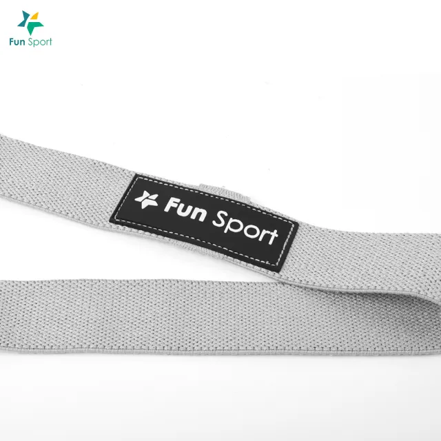 【Fun Sport】超級教練-高彈棉織彈力繩-強肌3力組(重訓阻力帶 健身彈力圈 長版阻力圈)