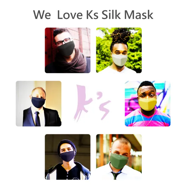 【K’s 凱恩絲】韓國KF94專利防護100%蠶絲4D立體口罩-3入組(通過SGS檢驗認證、抗UV防曬50+、100%專利蠶絲)