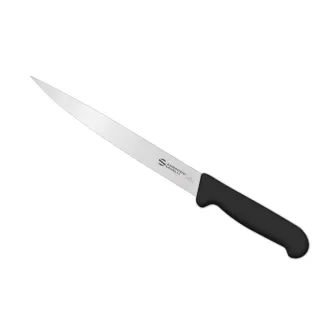 【SANELLI 山里尼】SUPRA 彈性片魚刀 25CM 專業黑色 片肉刀(158年歷史、義大利工藝美學文化必備)