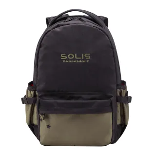 【SOLIS】點星系列ONES 小尺寸前袋款電腦後背包 13吋電腦包(焦茶棕)