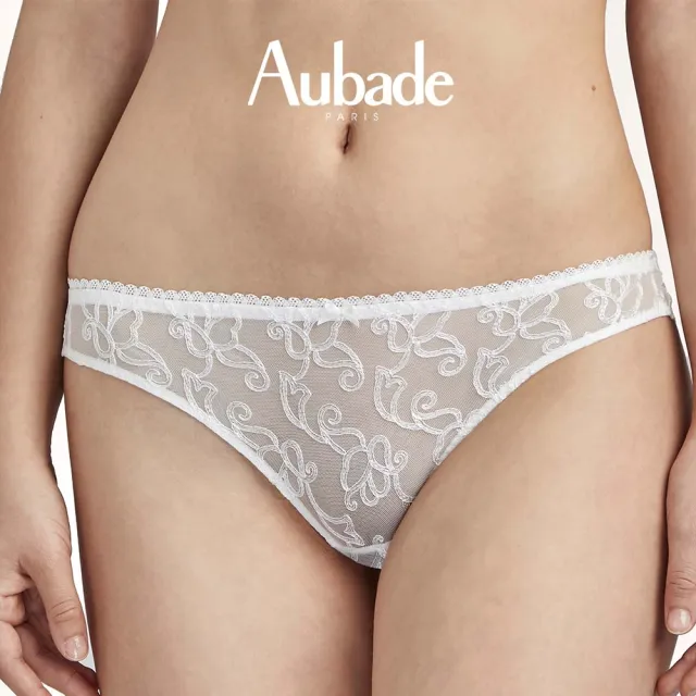 【Aubade】永恆古典蕾絲丁褲-TC(白)