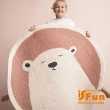 【iSFun】睡眠白熊＊羊羔絨毛腳踏床邊地墊80x80cm