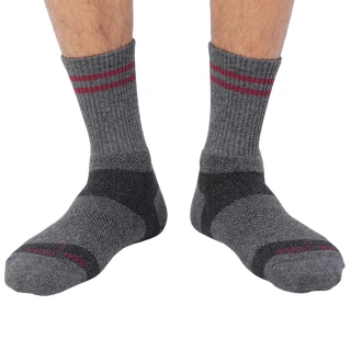 【Vital Salveo 紗比優】美麗諾羊毛登山保暖運動襪2雙入(遠紅外線機能除臭保暖長襪-台灣製造)