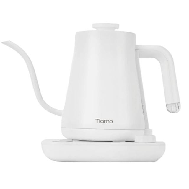 【Tiamo】KS06T01 電溫控壺電溫控細口壺600ml 110V -白(HG2444)