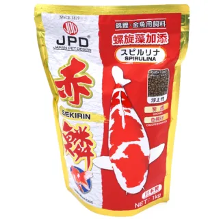 【JPD】JPD日動日本原裝公司貨金魚 錦鯉專用飼料增艷成長1KG(赤鱗SEKIRIN添加螺旋藻)