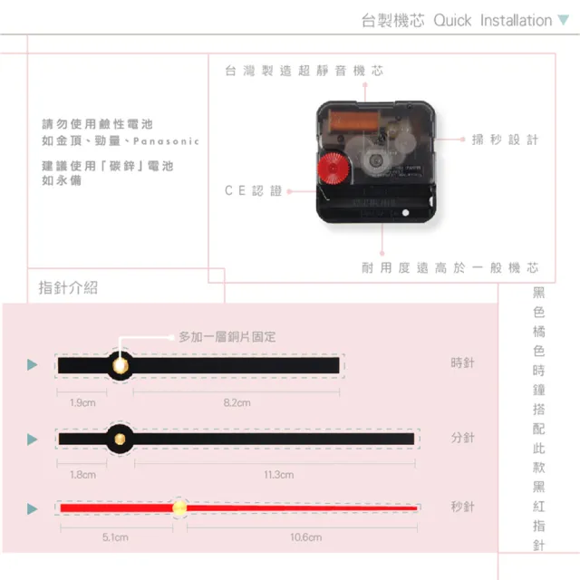 【iINDOORS 英倫家居】無痕設計壁貼時鐘 藝術時刻(台灣製造 超靜音高品質機芯)