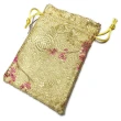 【十方佛教文物】黃紅梅紋 念珠袋錦囊福袋抽繩束口收納袋