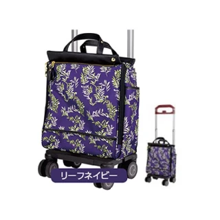 【海夫健康生活館】LZ FUJIHOME 花漾雙輪購物車 S-1 紫葉款(D0190-03)