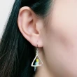【Palnart poc】鸚鵡與鮮花夢幻三角鐵耳環(日本品牌)